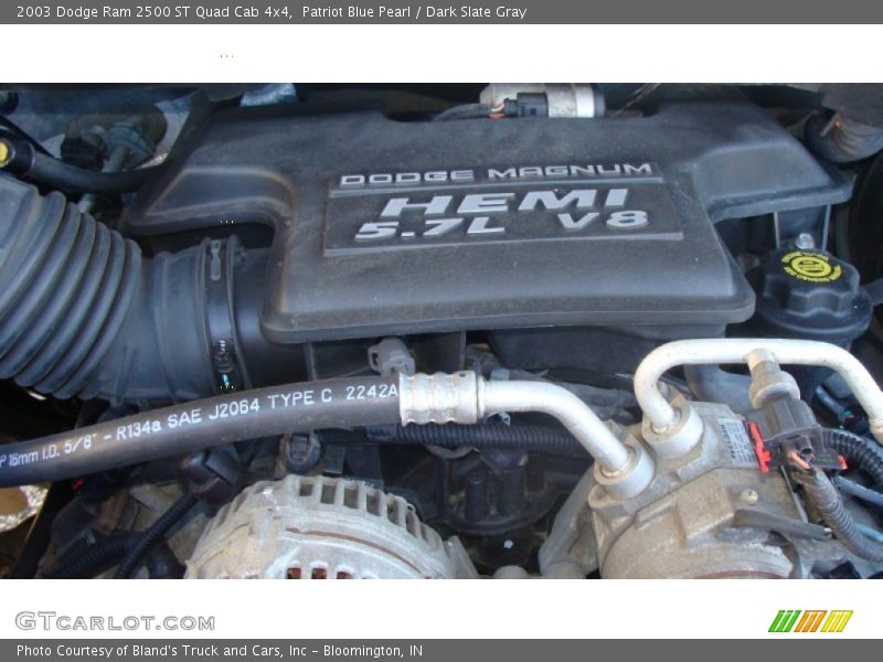 Patriot Blue Pearl / Dark Slate Gray 2003 Dodge Ram 2500 ST Quad Cab 4x4