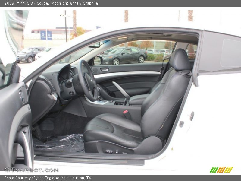 Moonlight White / Graphite 2009 Infiniti G 37 Coupe