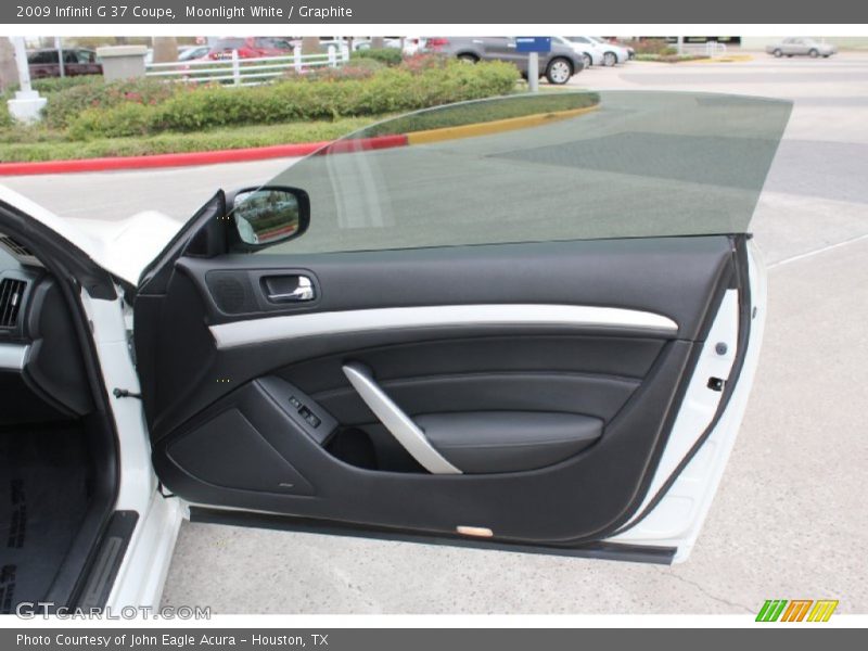 Moonlight White / Graphite 2009 Infiniti G 37 Coupe