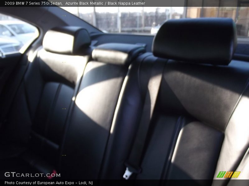 Azurite Black Metallic / Black Nappa Leather 2009 BMW 7 Series 750i Sedan