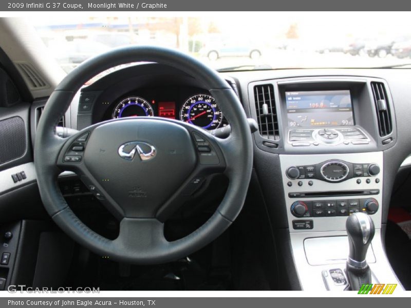 Moonlight White / Graphite 2009 Infiniti G 37 Coupe