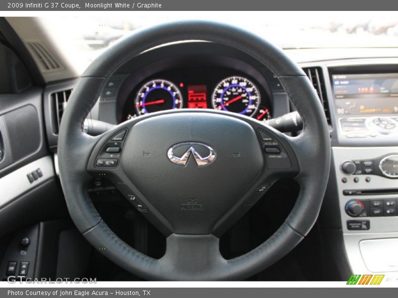 Moonlight White / Graphite 2009 Infiniti G 37 Coupe