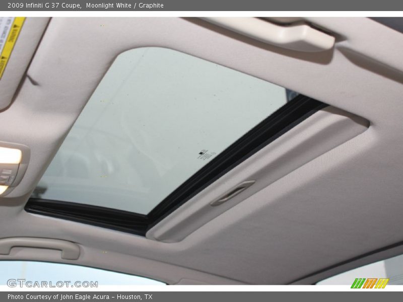 Moonlight White / Graphite 2009 Infiniti G 37 Coupe