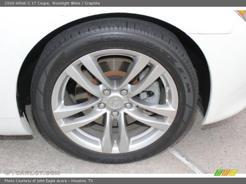 Moonlight White / Graphite 2009 Infiniti G 37 Coupe