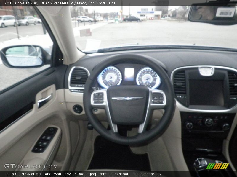 Billet Silver Metallic / Black/Light Frost Beige 2013 Chrysler 300