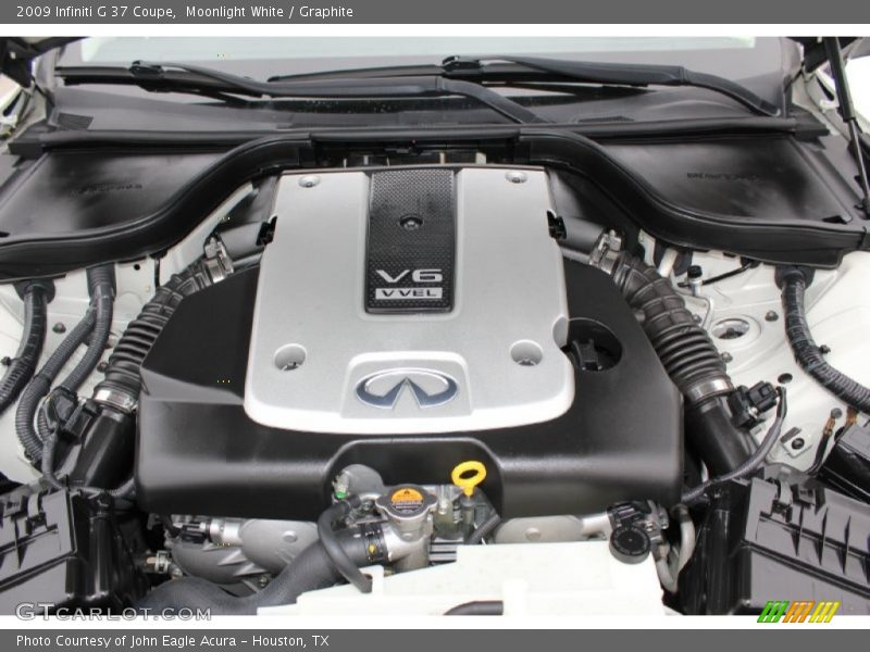 Moonlight White / Graphite 2009 Infiniti G 37 Coupe