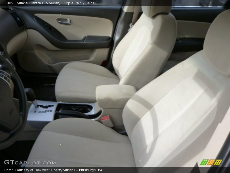 Purple Rain / Beige 2009 Hyundai Elantra GLS Sedan