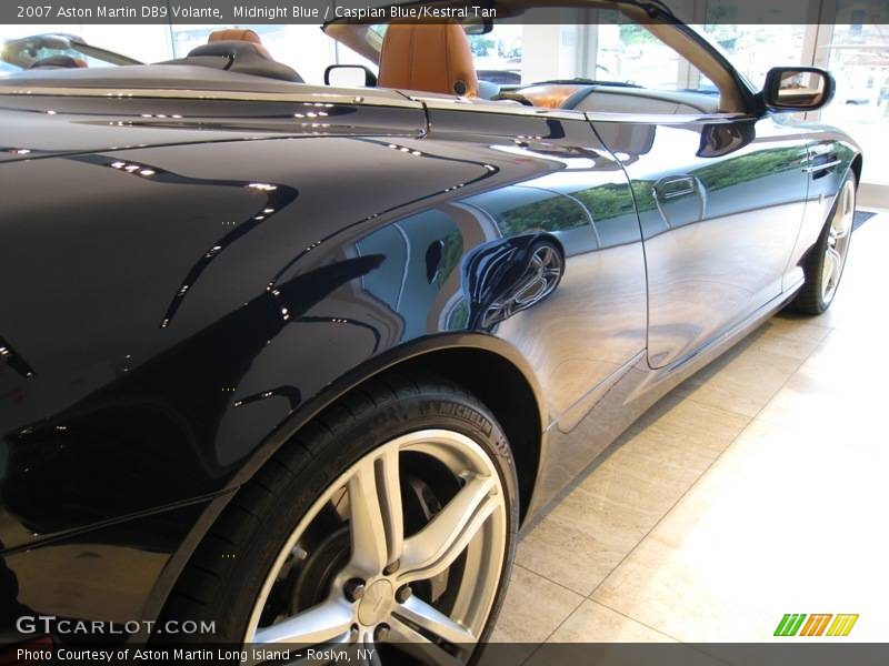 Midnight Blue / Caspian Blue/Kestral Tan 2007 Aston Martin DB9 Volante