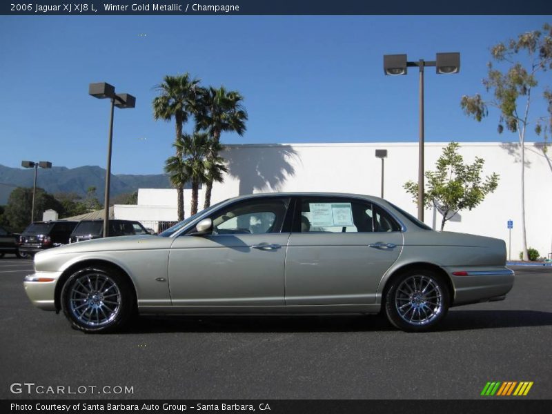 Winter Gold Metallic / Champagne 2006 Jaguar XJ XJ8 L