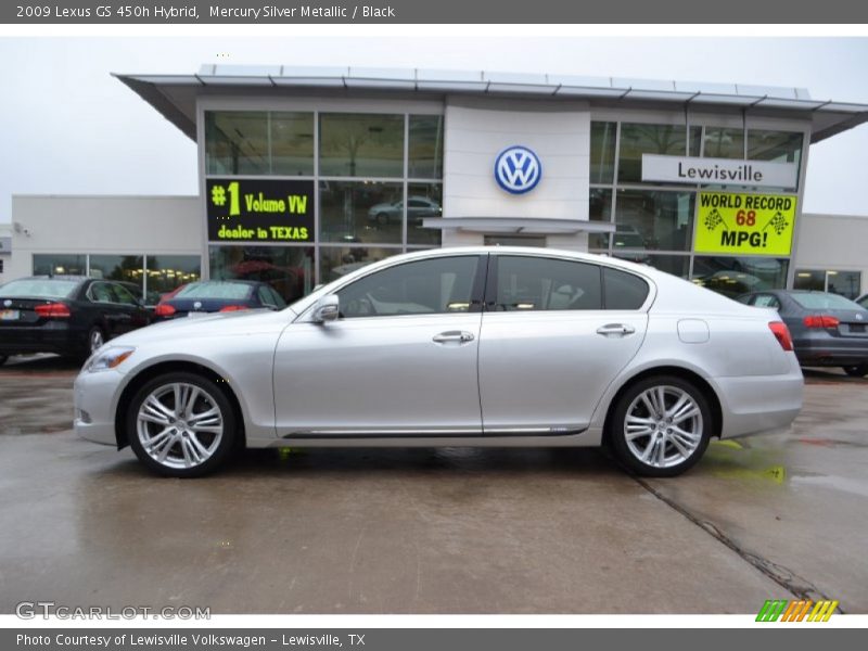 Mercury Silver Metallic / Black 2009 Lexus GS 450h Hybrid