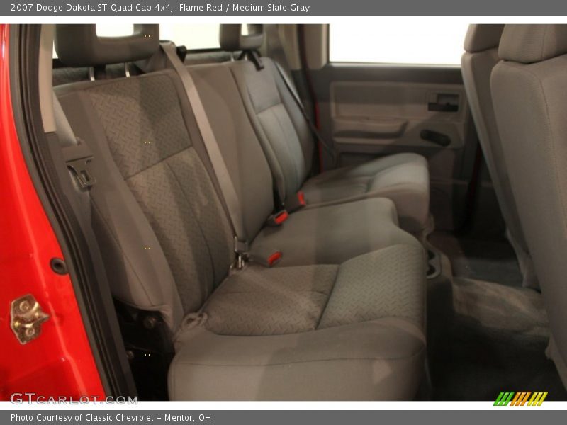 Flame Red / Medium Slate Gray 2007 Dodge Dakota ST Quad Cab 4x4