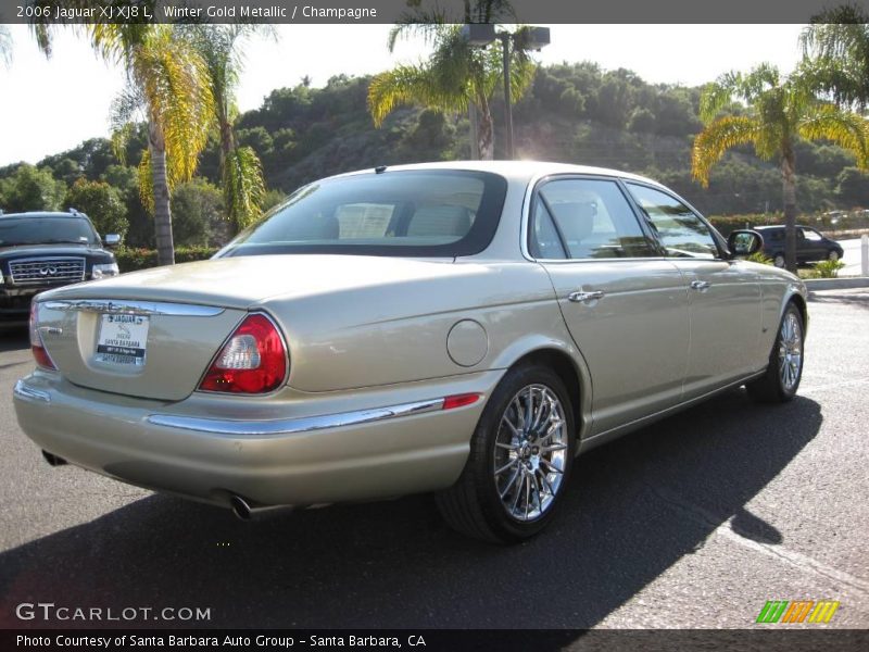 Winter Gold Metallic / Champagne 2006 Jaguar XJ XJ8 L