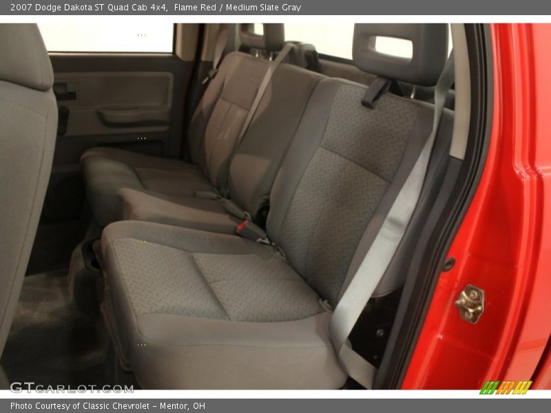 Flame Red / Medium Slate Gray 2007 Dodge Dakota ST Quad Cab 4x4