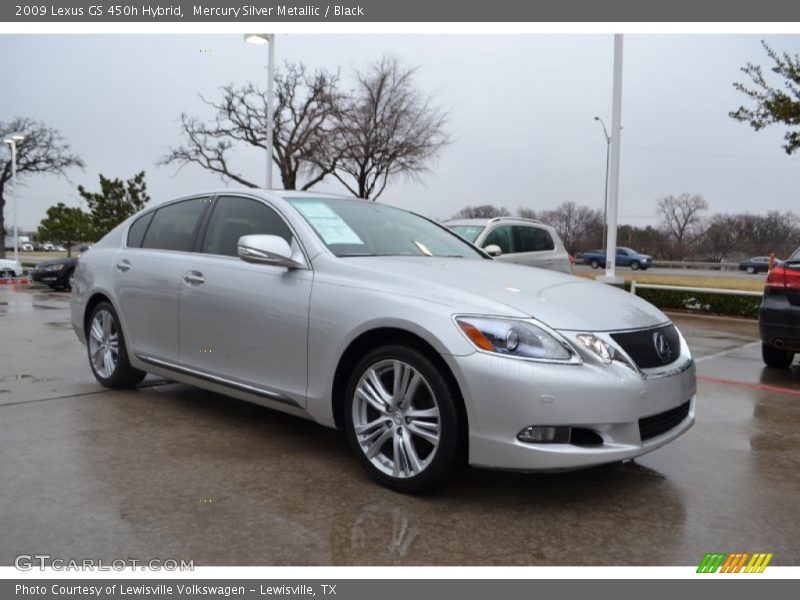 Mercury Silver Metallic / Black 2009 Lexus GS 450h Hybrid