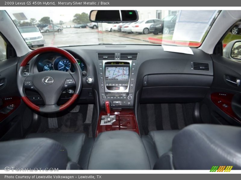 Mercury Silver Metallic / Black 2009 Lexus GS 450h Hybrid