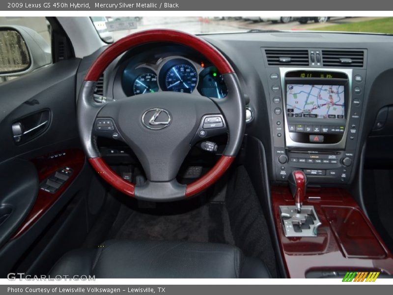 Mercury Silver Metallic / Black 2009 Lexus GS 450h Hybrid