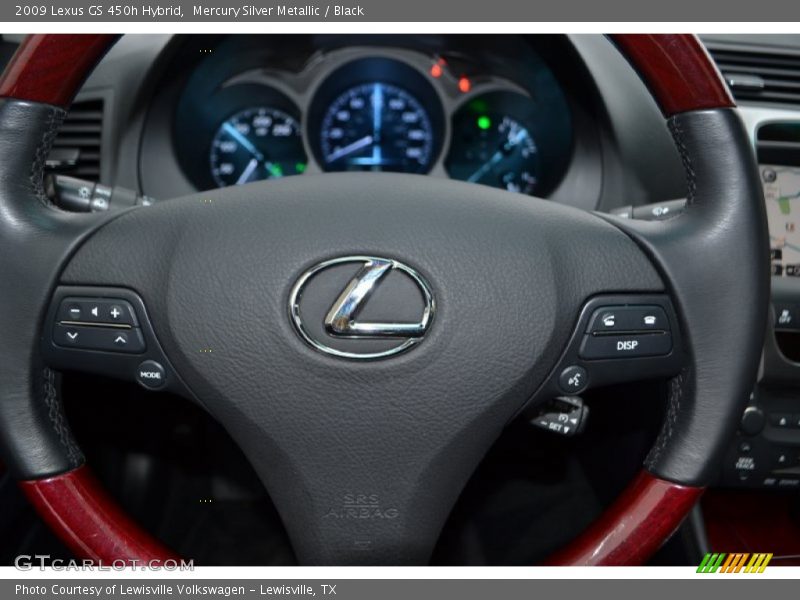 Mercury Silver Metallic / Black 2009 Lexus GS 450h Hybrid