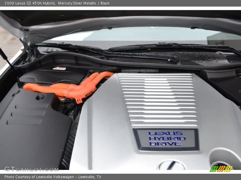 Mercury Silver Metallic / Black 2009 Lexus GS 450h Hybrid