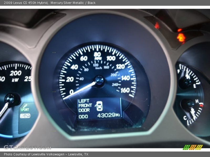 Mercury Silver Metallic / Black 2009 Lexus GS 450h Hybrid