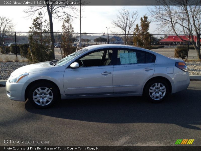 Brilliant Silver / Charcoal 2012 Nissan Altima 2.5 S