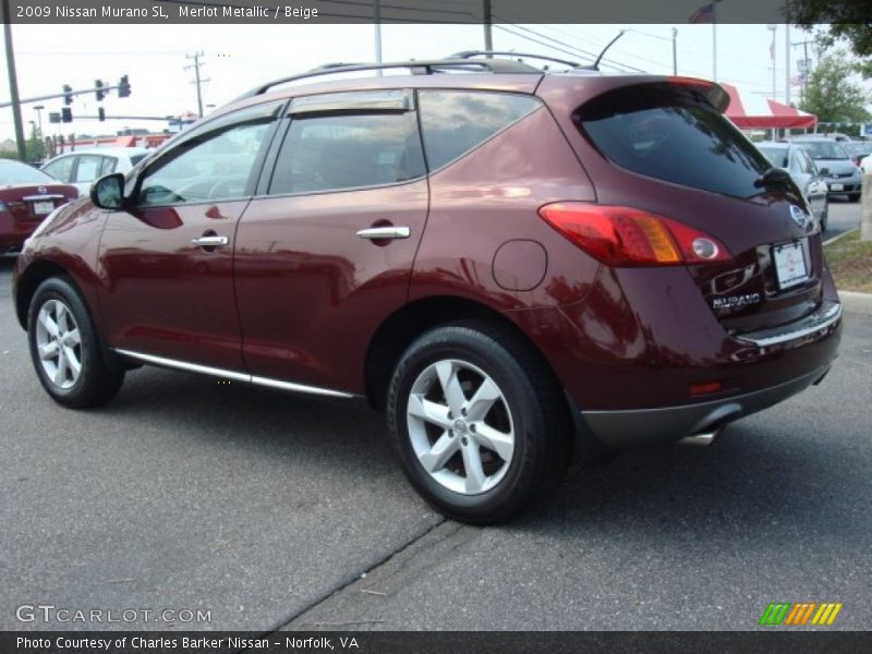 Merlot Metallic / Beige 2009 Nissan Murano SL