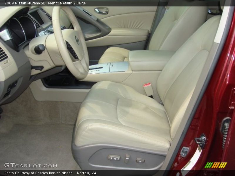 Merlot Metallic / Beige 2009 Nissan Murano SL