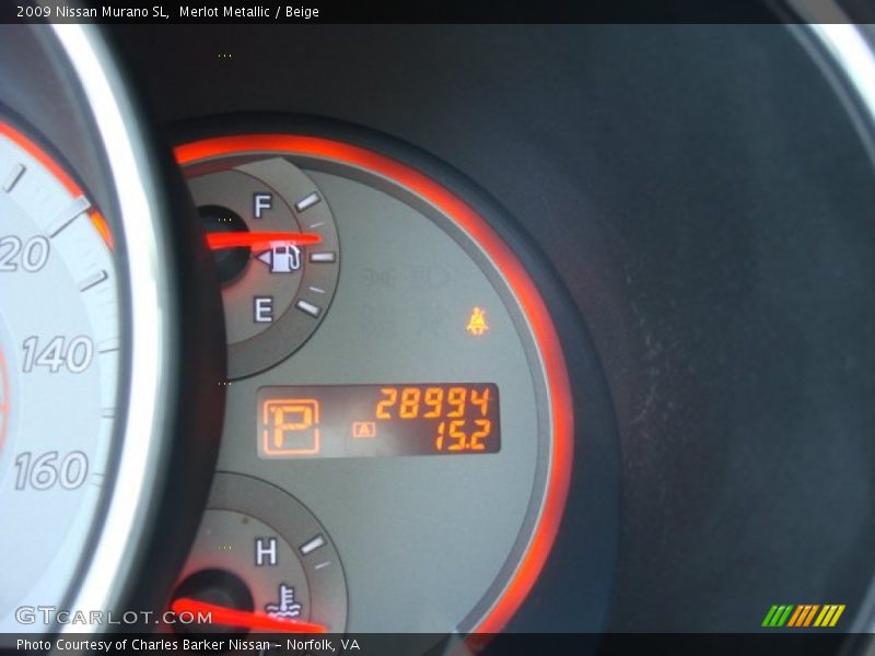 Merlot Metallic / Beige 2009 Nissan Murano SL