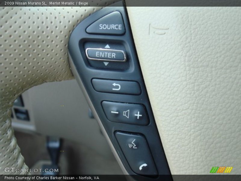 Merlot Metallic / Beige 2009 Nissan Murano SL
