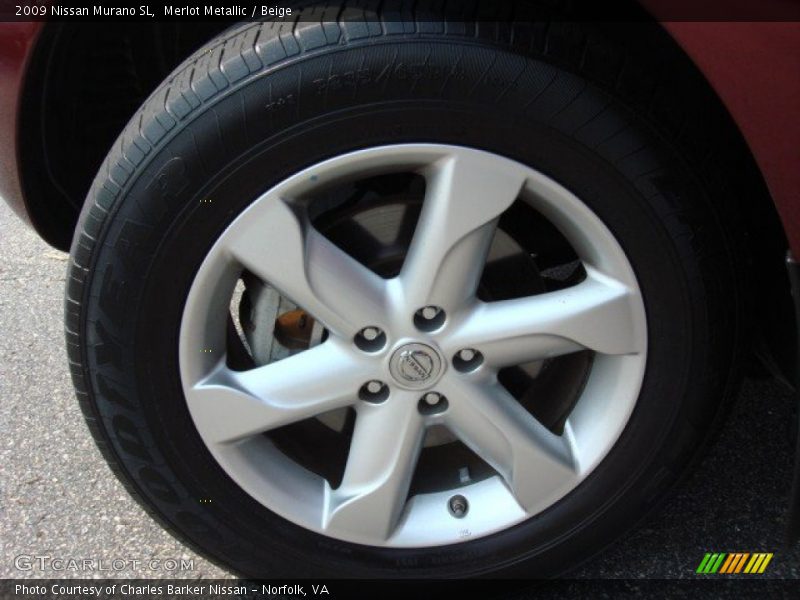 Merlot Metallic / Beige 2009 Nissan Murano SL