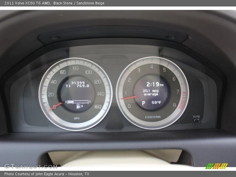 Black Stone / Sandstone Beige 2011 Volvo XC60 T6 AWD