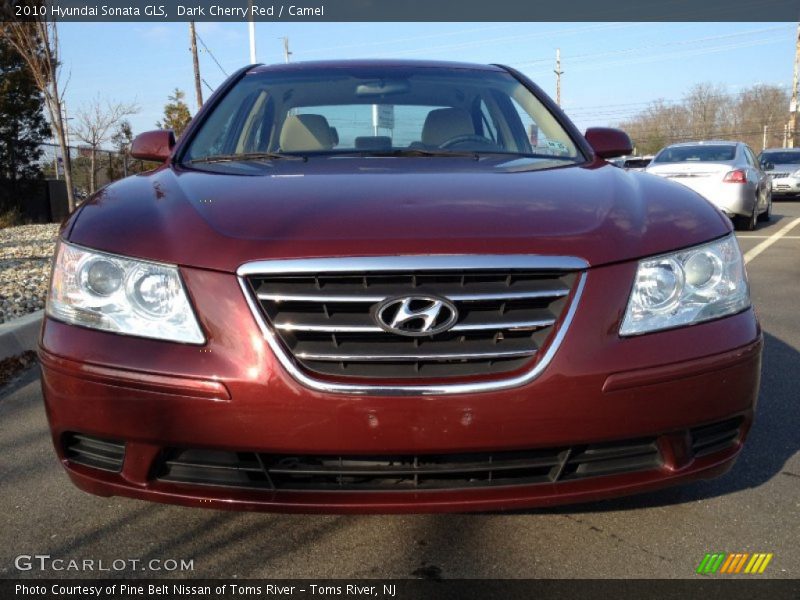 Dark Cherry Red / Camel 2010 Hyundai Sonata GLS