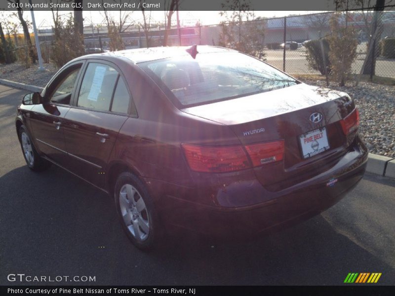 Dark Cherry Red / Camel 2010 Hyundai Sonata GLS