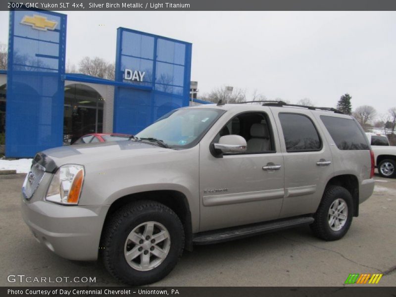 Silver Birch Metallic / Light Titanium 2007 GMC Yukon SLT 4x4