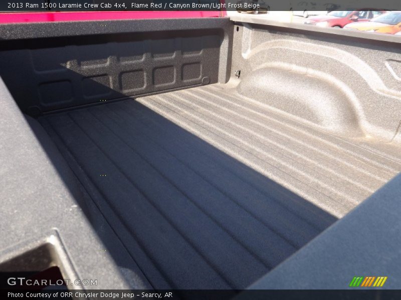 Flame Red / Canyon Brown/Light Frost Beige 2013 Ram 1500 Laramie Crew Cab 4x4