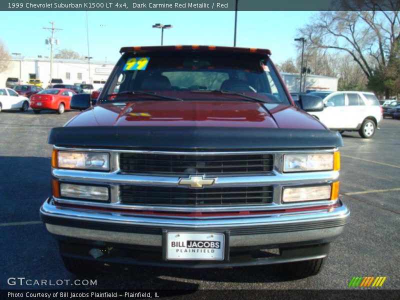 Dark Carmine Red Metallic / Red 1999 Chevrolet Suburban K1500 LT 4x4