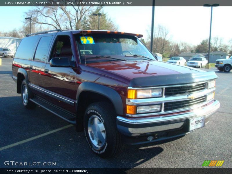 Dark Carmine Red Metallic / Red 1999 Chevrolet Suburban K1500 LT 4x4