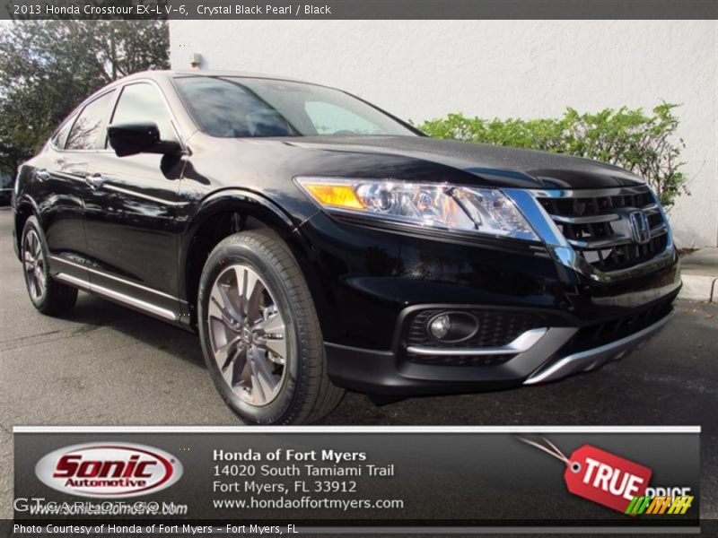 Crystal Black Pearl / Black 2013 Honda Crosstour EX-L V-6