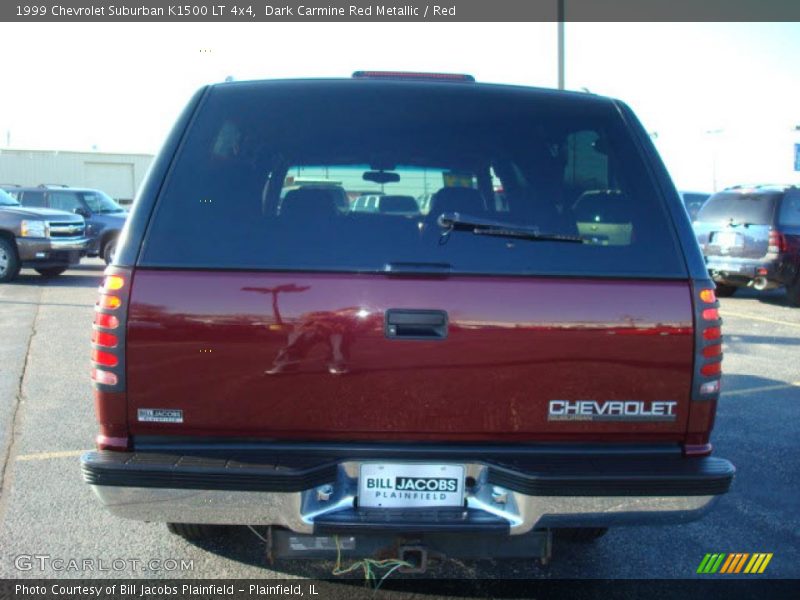 Dark Carmine Red Metallic / Red 1999 Chevrolet Suburban K1500 LT 4x4