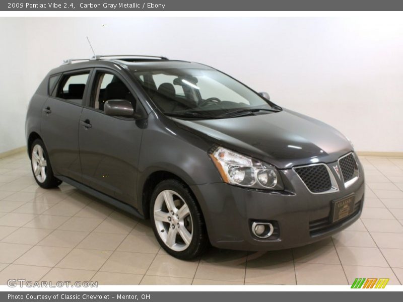 Carbon Gray Metallic / Ebony 2009 Pontiac Vibe 2.4