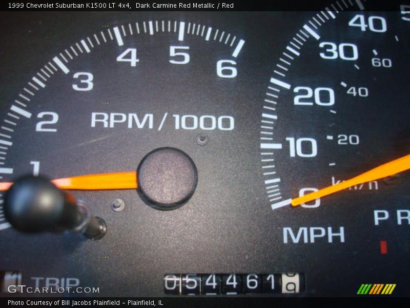 Dark Carmine Red Metallic / Red 1999 Chevrolet Suburban K1500 LT 4x4