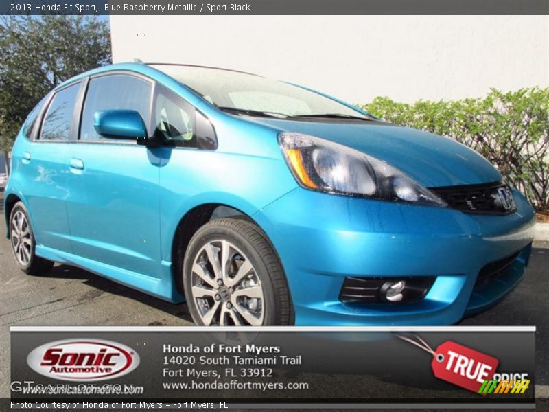 Blue Raspberry Metallic / Sport Black 2013 Honda Fit Sport