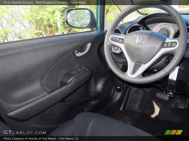 Blue Raspberry Metallic / Sport Black 2013 Honda Fit Sport
