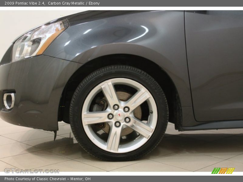 Carbon Gray Metallic / Ebony 2009 Pontiac Vibe 2.4