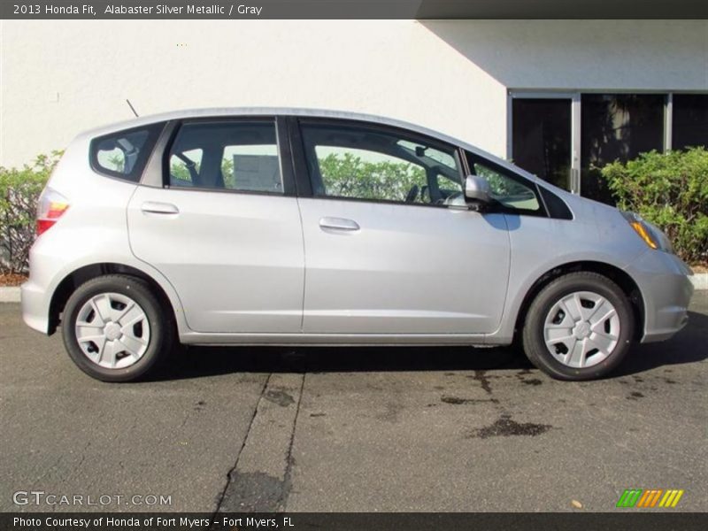 Alabaster Silver Metallic / Gray 2013 Honda Fit