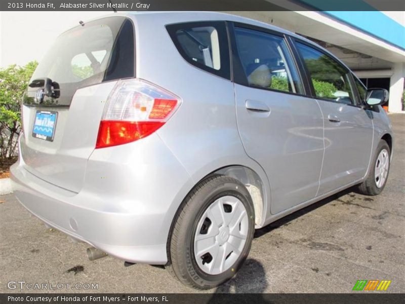 Alabaster Silver Metallic / Gray 2013 Honda Fit