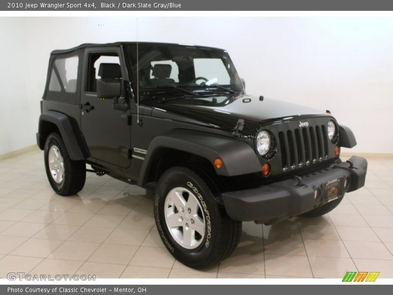 Black / Dark Slate Gray/Blue 2010 Jeep Wrangler Sport 4x4