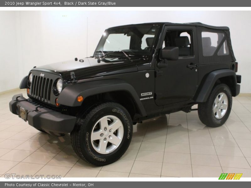 Black / Dark Slate Gray/Blue 2010 Jeep Wrangler Sport 4x4
