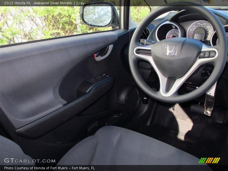 Alabaster Silver Metallic / Gray 2013 Honda Fit