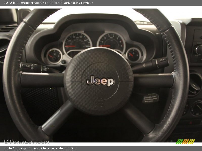 Black / Dark Slate Gray/Blue 2010 Jeep Wrangler Sport 4x4