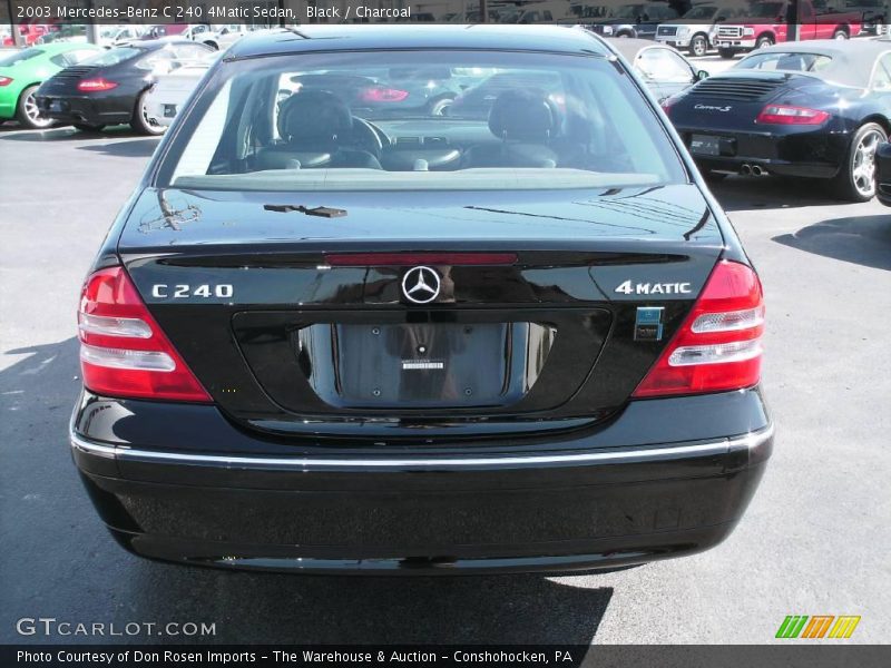 Black / Charcoal 2003 Mercedes-Benz C 240 4Matic Sedan